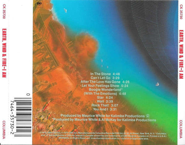 Earth, Wind & Fire - I Am CD Import
