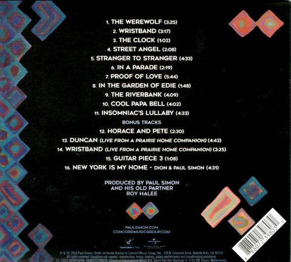 Paul Simon - Stranger To Stranger CD Import Sealed