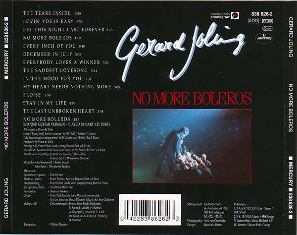 Gerard Joling - No More Boleros CD Import