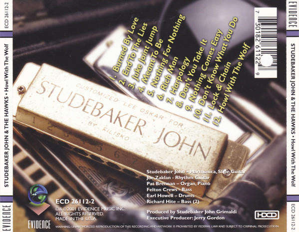 Studebaker John & Hawks - Howl With the Wolf CD Import