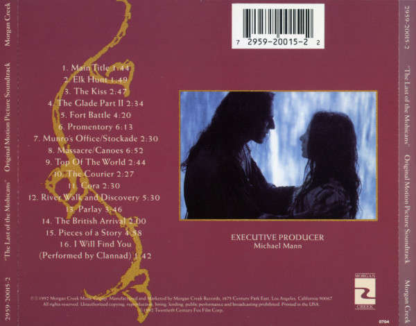 Soundtrack -  The Last of the Mohicans CD Import
