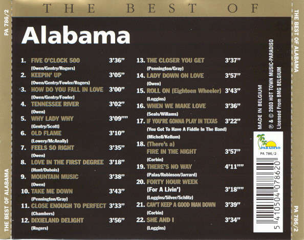 Alabama - Best of CD Import