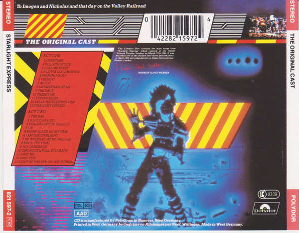 Soundtrack - Starlight Express Original Case Double CD Import