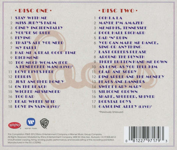 Faces - Stay With Me - Anthology Double CD Import