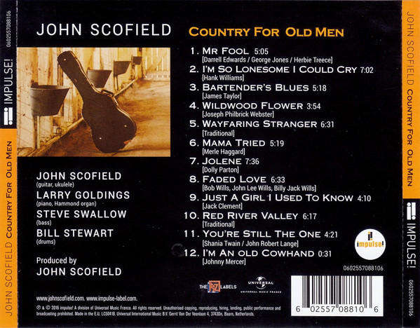 John Scofield - Country For Old Men CD Import Sealed