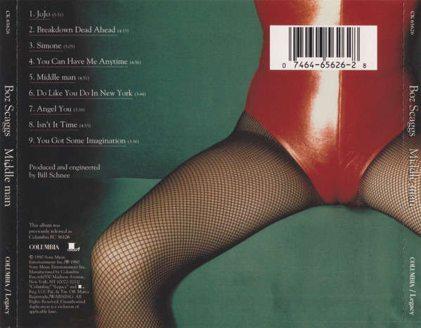 Boz Scaggs - Middle Man CD Import