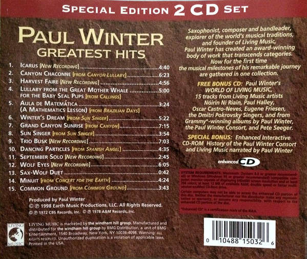 Paul Winter - Greatest Hits Double CD Import