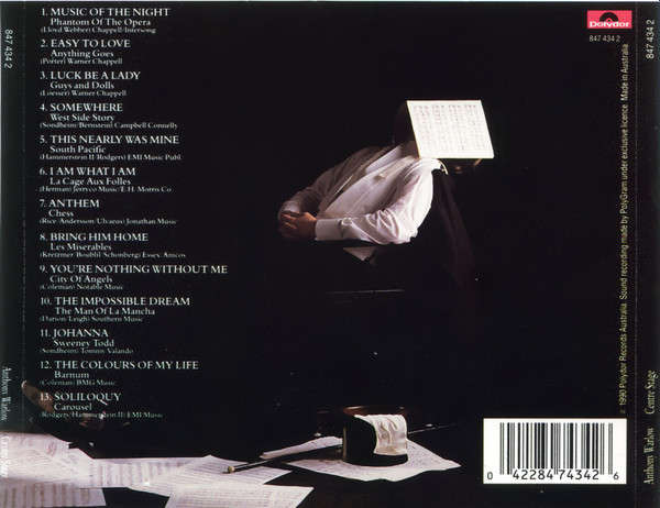 Anthony Warlow - Centre Stage CD Import