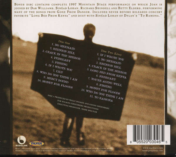 Joan Baez - Gone From Danger (Collectors Edition) Double CD Import