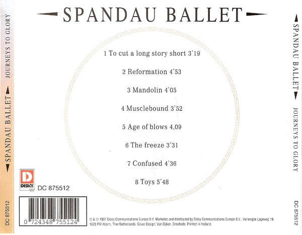 Spandau Ballet - Journeys To Glory CD Import