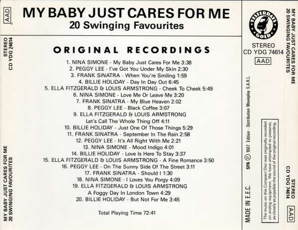 Various - My Baby Just Cares For Me / 20 Swinging Favourites CD Import