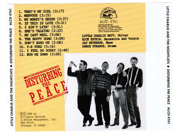 Little Charlie & Nightcats - Disturbing the Peace CD Import