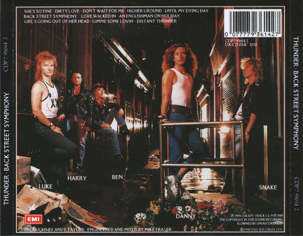Thunder - Back Street Symphony CD Import