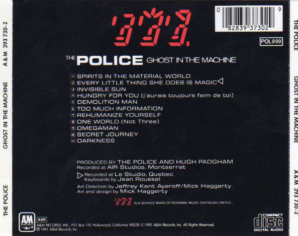 Police - Ghost In the Machine CD Import