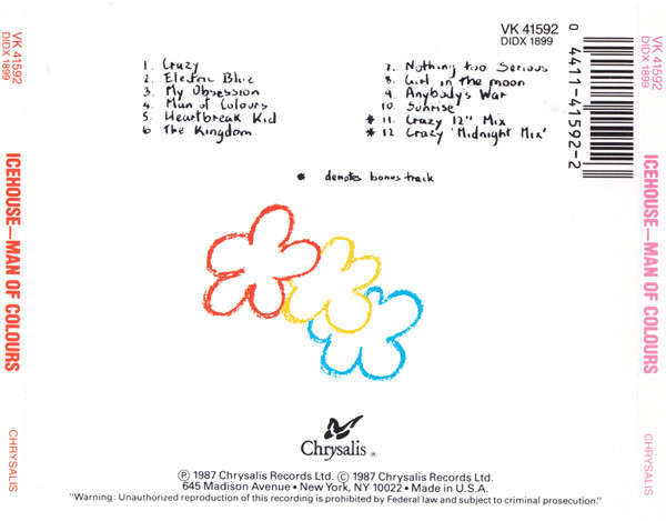 Icehouse - Man of Colours CD Import