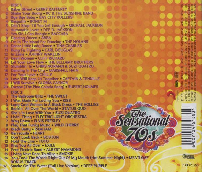 Various - T.G.I.F Sensational 70s Vol. 1 + 2 Double CDs