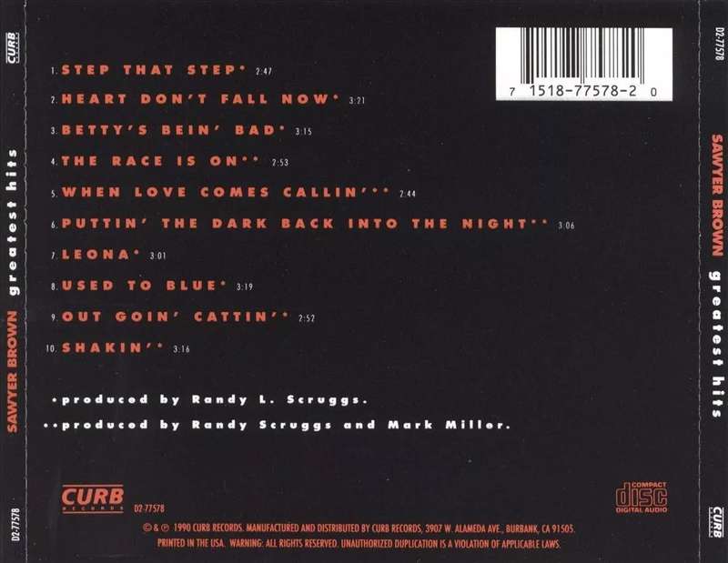 Sawyer Brown - Greatest Hits CD Import