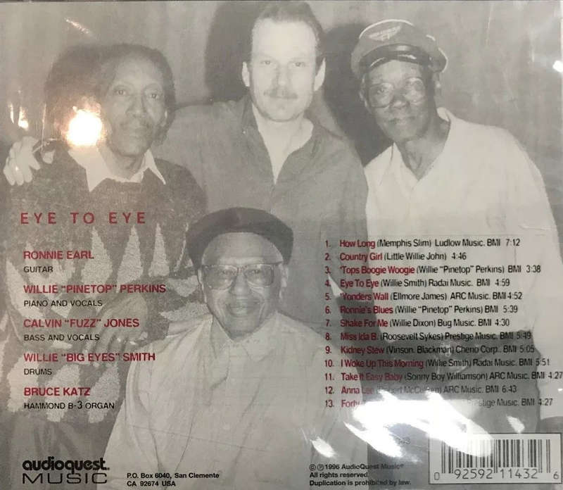 Ronnie Earl, Pinetop Perkins, Calvin "Fuzz" Jones, Willie "Big Eyes" Smith - Eye To Eye CD Import