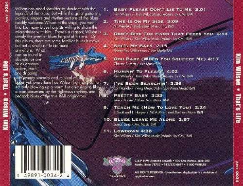 Kim Wilson - That's Life CD Import