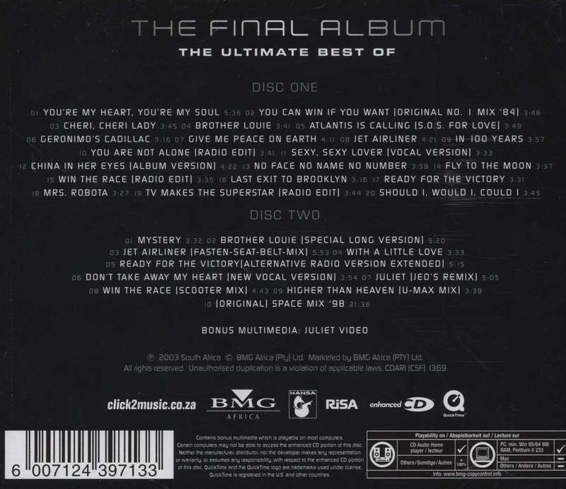 Modern Talking - Final Album - Ultimate Best of Double CD