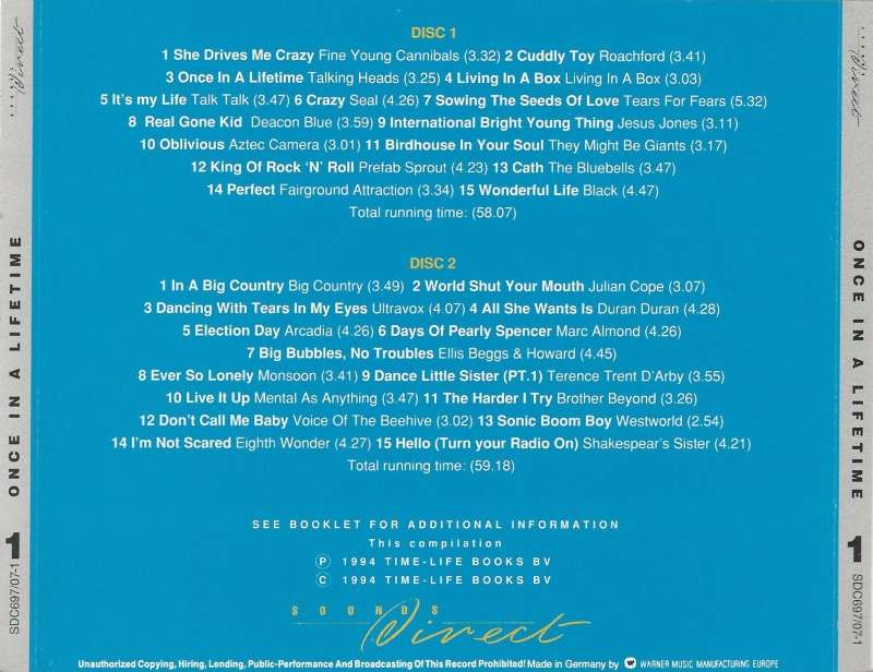 Various - Once In a Lifetime 4x CD Set Import