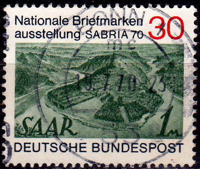 GERMANY 1970, 29 April. STAMP EXHIBITION SABRIA 70, single, UH, CV +/-R 5.00 view scans