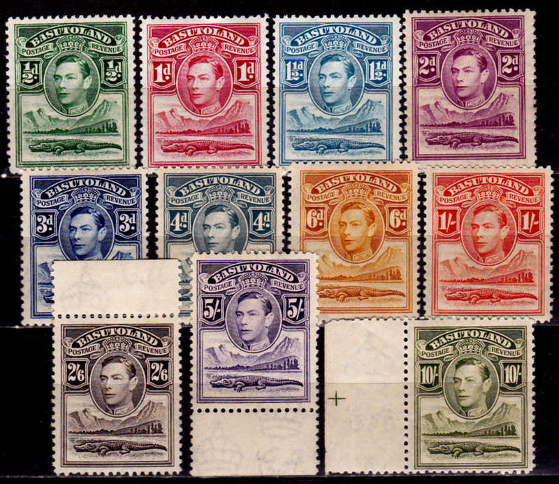 BASUTOLAND 1938, 1 April. KGVI DEFINITIVE ISSUE, set, MH, CV R3,176.00, view scans