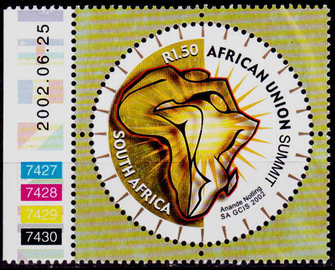 RSA 2002, 25 June. AFRICAN UNION SUMMIT, single, MH, CV R 15.00 view scans