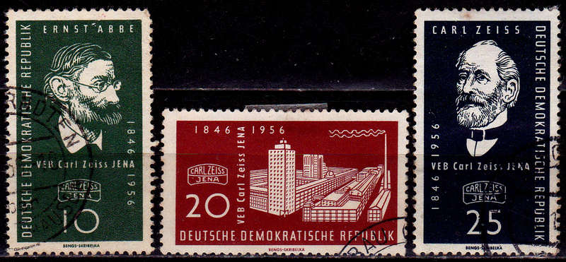 GERMANY DDR 1956, 9 Nov. CARL ZEISS, set, UH, CV+/- R 20.00 view scans