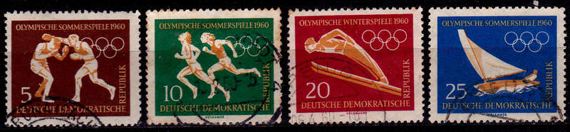 GERMANY DDR 1960, 27 Jan. OLYMPIC GAMES - ROME, ITALY, set, UH, CV +/-R 70.00, view scans