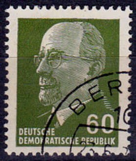 GERMANY DDR 1964, 9 DEC. WALTER ULBRICHT, single, UH, CV +/-R 5.00, view scans