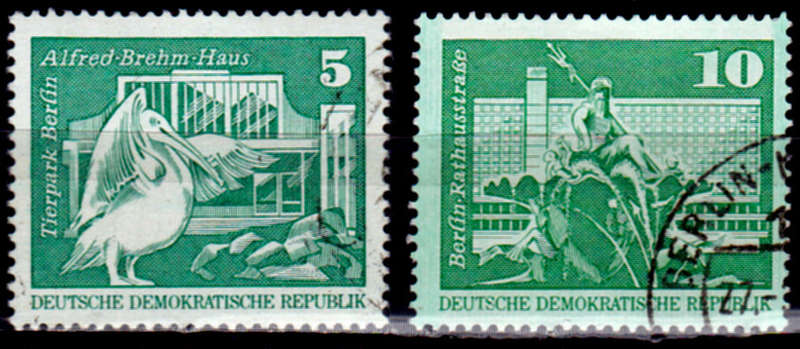GERMANY DDR 1973, 10 April. BERLIN ZOO, set, UH, CV +/-R 10.00 view scans