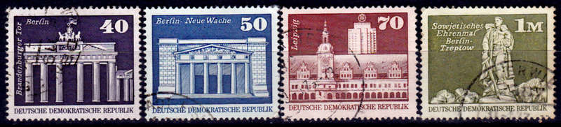 GERMANY DDR 1973, 18 Sept. BUILDINGS, set, UH, CV +/-R 20.00 view scans
