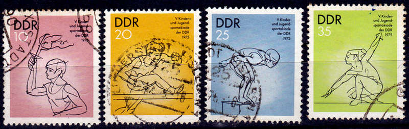 GERMANY DDR 1975, 1 July. YOUTH EVENTS, set, UH, CV +/-R 35.00 view scans