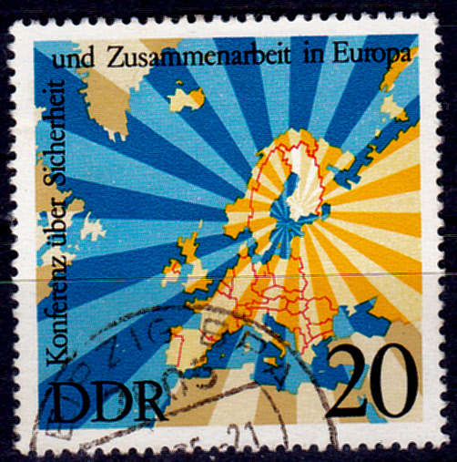 GERMANY DDR 1975, 30 July. EUROPEAN SAFETY, single, UH, CV +/-R 5.00 view scans