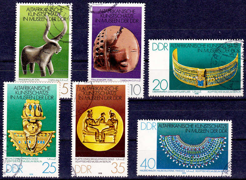 GERMANY DDR 1978, 20 June. AFRICAN ART, set, UH, CV +/-R 50.00 view scans