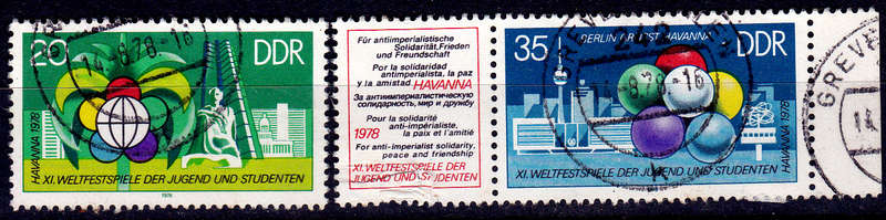 GERMANY DDR 1978, 25 July. YOUTH FESTIVAL, set, UH, CV +/-R 20.00 view scans
