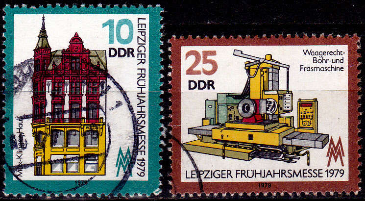 GERMANY DDR 1979, 6 March. LEIPZIG SPRING FAIR, set, UH, CV +/-R 10.00 view scans