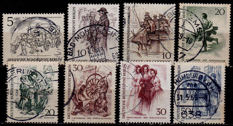 GERMANY BERLIN 1969, 6 Feb. FAMOUS BERLIN PEOPLE, set, UH, CV +/-R 80.00 view scans
