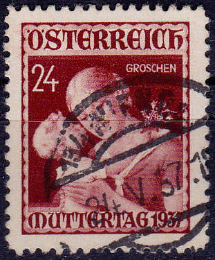 AUSTRIA 1937. MOTHERS DAY, single, UH, CV+/- R 10.00 view scans
