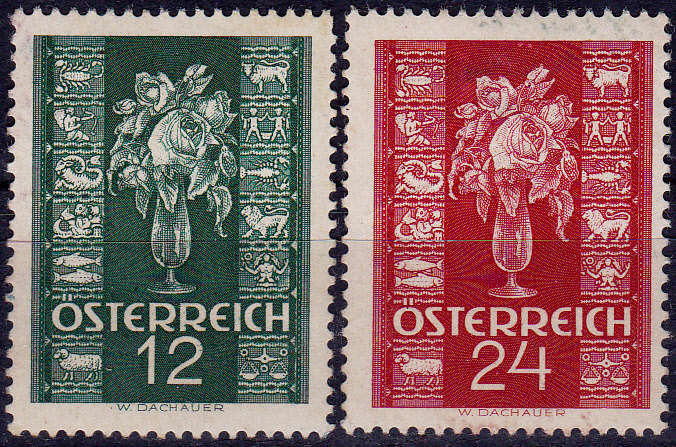 AUSTRIA 1937. GREETING STAMPS, set, MH, CV+/- R 10.00 view scans