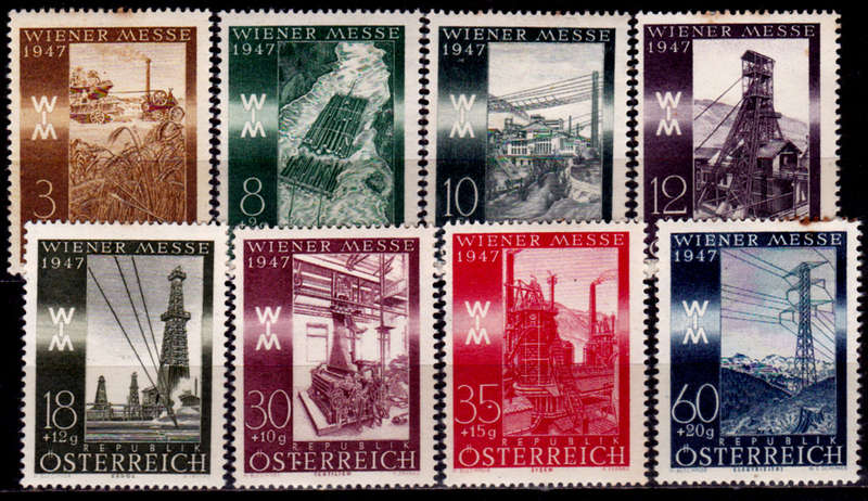 AUSTRIA 1947. VIENNA FAIR, set, MH, CV+/- R 40.00 view scans