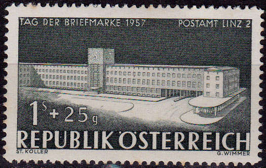 AUSTRIA 1957, 30 Nov. DAY OF THE STAMP, single, MH, CV +/-R 45.00 view scans