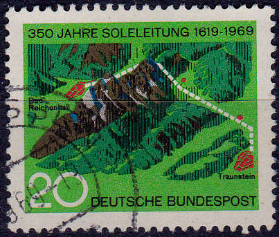 GERMANY 1969, 4 Sept, SALT MAKING, single, UH, CV +/-R 5.00 view scans