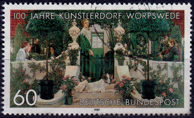 GERMANY 1989, 13 July. 100th ANNIV OF WORPSWEDE, single, UH, CV+/- R 10.00 view scans