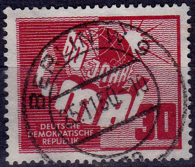 GERMANY DDR 1950, 1 May. 60th ANNIV 1st MAY CELEBRATIONS, single, UH, CV +/-R 425.00 view scans