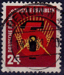GERMANY DDR 1951, 2 Sept. 5 YEAR PLAN, single, UH, CV +/-R 40.00 view scans