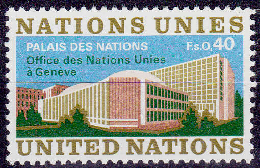 UN GENEVA 1972, 5 Jan. STAMP, single, MNH, CV +/-R 10.00 view scan
