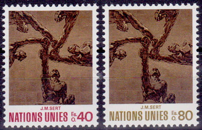 UN GENEVA 1972, 17 Sept. ART EDITION, set, MNH, CV +/-R 35.00 view scan