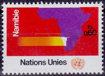 UN GENEVA 1973, 1 Oct. NAMIBIA, single, MNH, CV +/-R 30.00 view scan